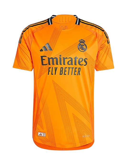 Real Madrid 2024/25 Away Authentic orange jersey Valverde