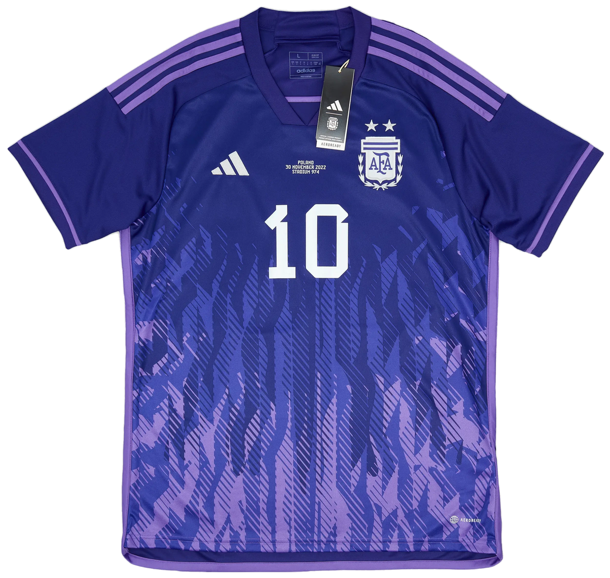 Koszulka Argentyna Wyjazdowa Mundial 2022 - Messi #10 - Mecz z Polską