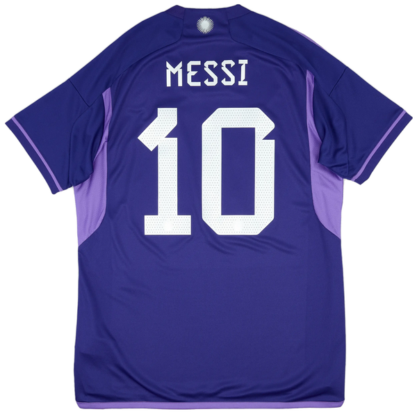 Koszulka Argentyna Wyjazdowa Mundial 2022 - Messi #10 - Mecz z Polską