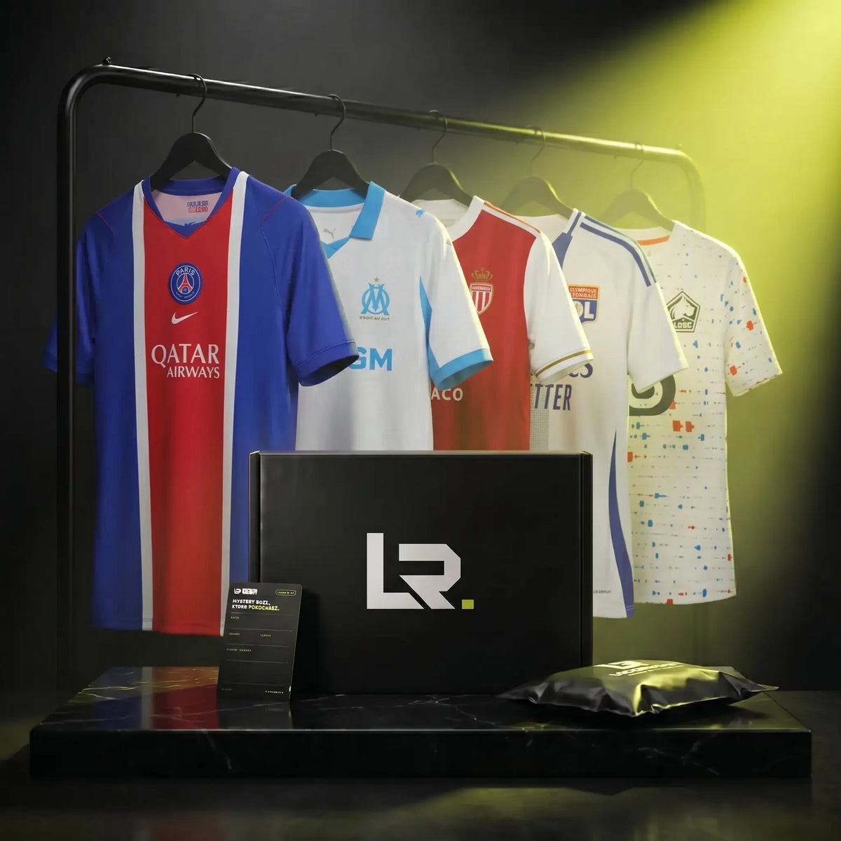 Mystery box z oryginalną koszulką piłkarską z Ligue 1